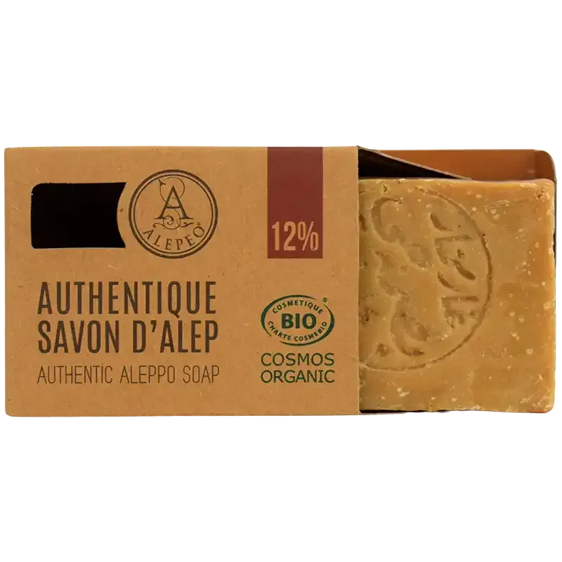 Aleppo Soap 12% Organic - Moisturizing & Soothing