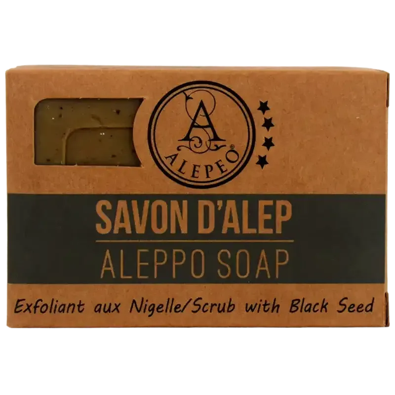 Exfoliating Aleppo Soap with Nigella 100 g