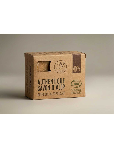 Savon d'Alep 40% Ultra-Hydratant - Soin Intensif pour Peaux Sensibles